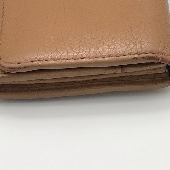 EUC PRADA LOGO TAN LONG LEATHER WALLET - Picture 13 of 16